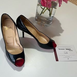 Peep toe Christian Louboutin shoes